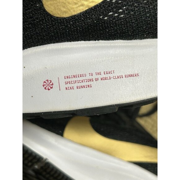 Nike Air Zoom Pegasus Womens 8.5 AQ2210-008 Black Running Shoes Sneakers - Picture 11 of 14